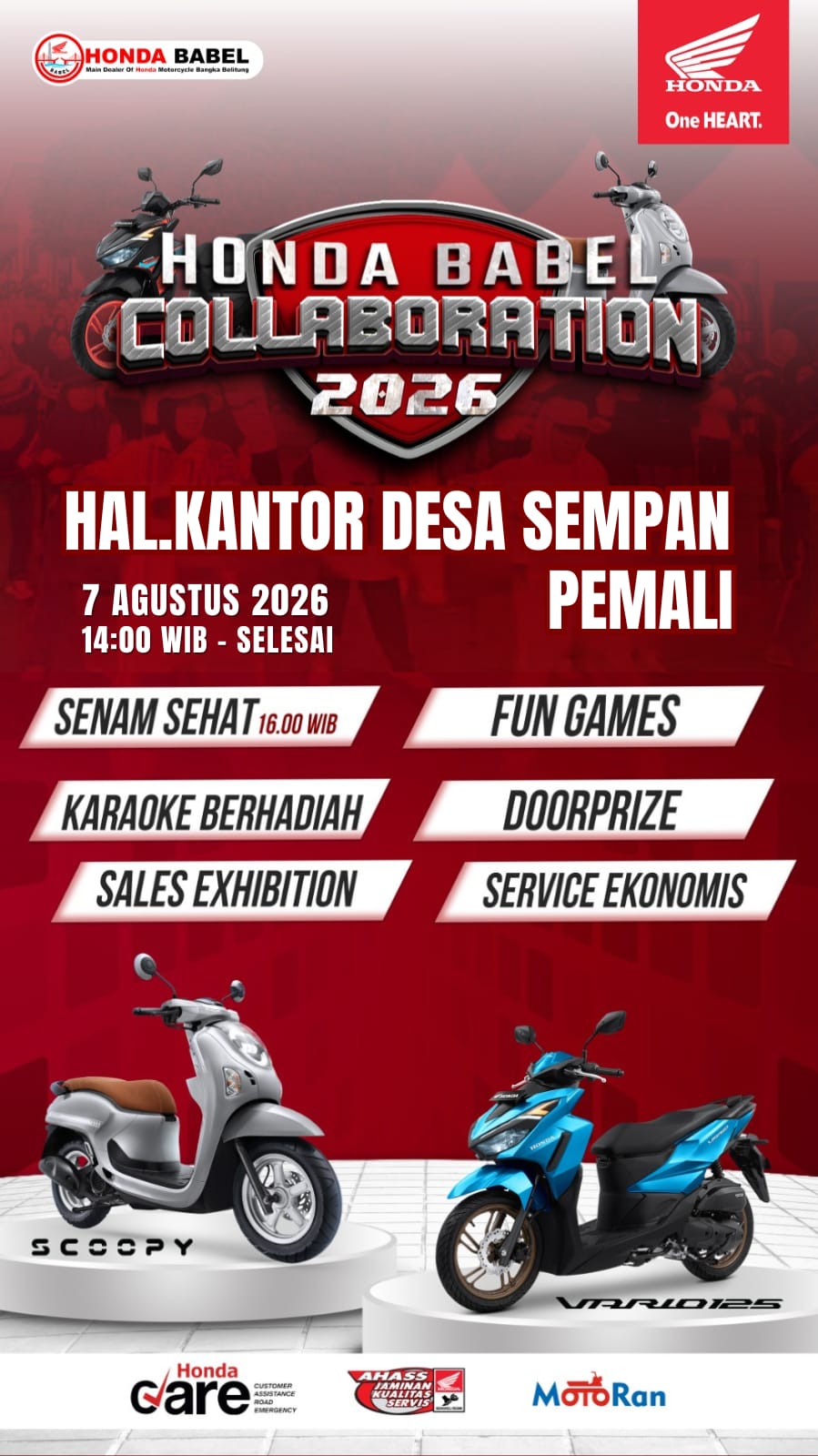 HONDA BABEL COLLABORATION 2026 HADIR DI DESA SEMPAN