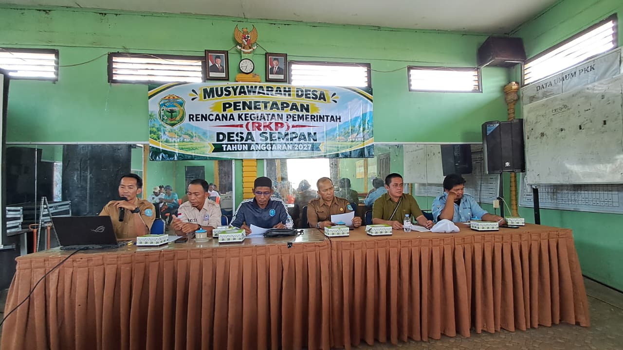 Musyawarah Desa Penetapan Rencana Kerja Pemerintah (RKP) Desa Sempan Tahun Anggaran 2027