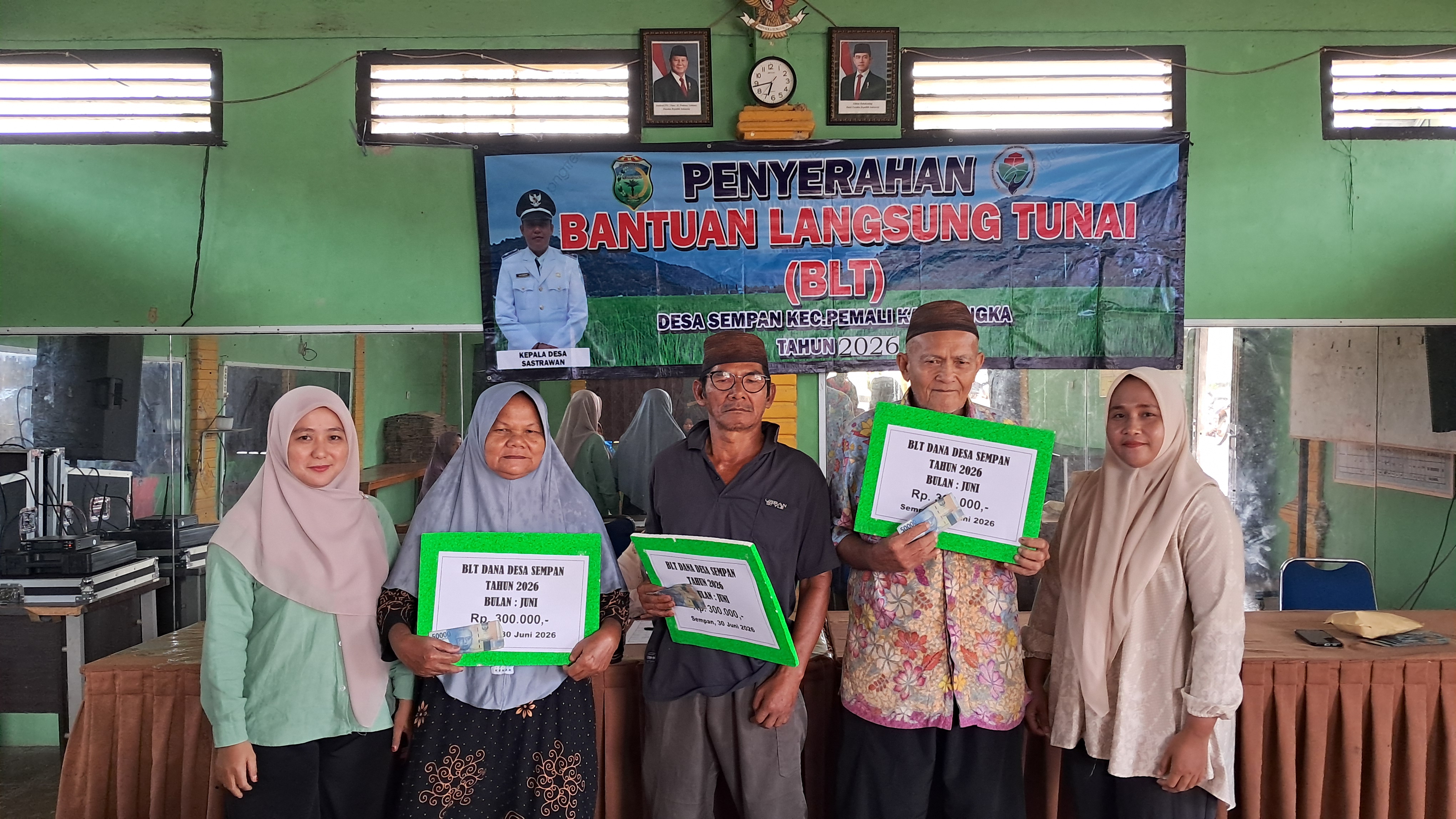 Pembagian Bantuan Langsung Tunai (BLT) Dana Desa bulan Juni Tahun 2026